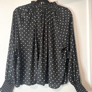 H&M large Polk-a-dot blouse